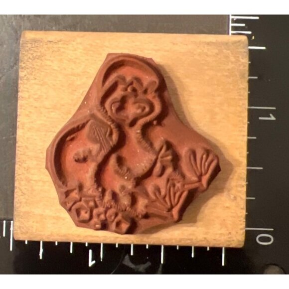 RARE Rubber Stampede Born Again Wood Mounted Stamp Chick Hatching Design 563-C - Picture 2 of 4